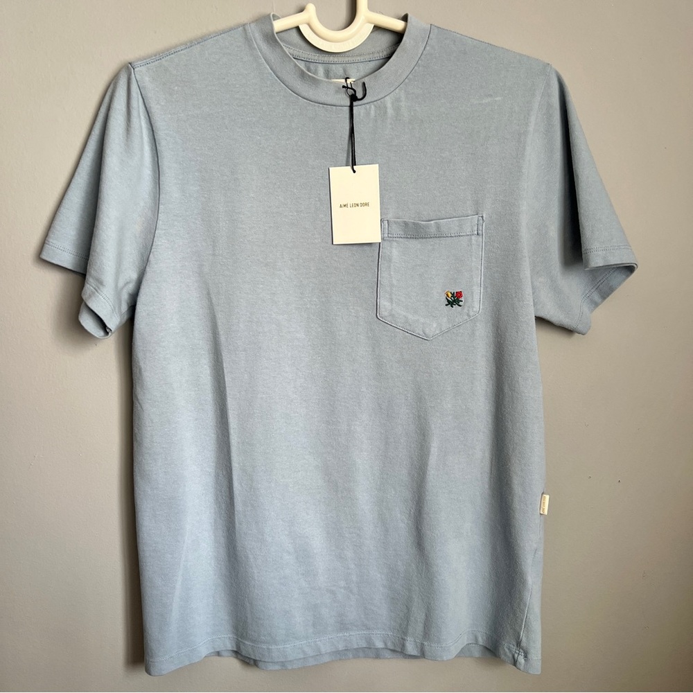 Aime Leon Dore Embroidered Crest Pocket Tee